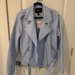 Forever 21 Plus Leather Look Biker Jacket